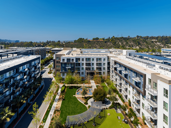 an aerial view of the residences at the presidio apartments in san francisco at VORA LUX, San Diego, CA 92120